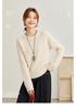 Women's 100% Wool Loose Twisted Knit Sweater