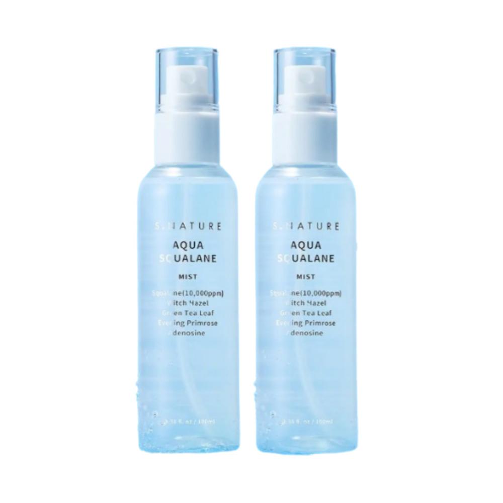 S.NATURE Aqua Squalane Hydrating Mist Moisture Barrier Care 100ml + 100ml