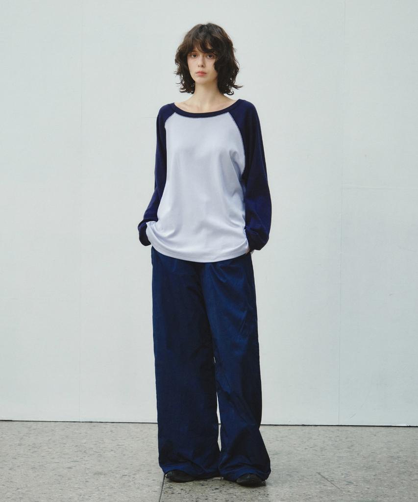 CITTA Number 23 Raglan Off-Shoulder T-Shirt_Ctt3002(Sky Blue)