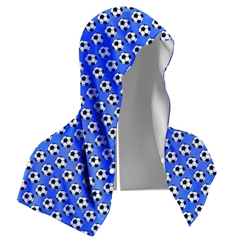 Cooling Hooded Towel Instant Cold Sensation Quick Drying Absorbent Towel for Football Fans Gym Fitness Training A3
