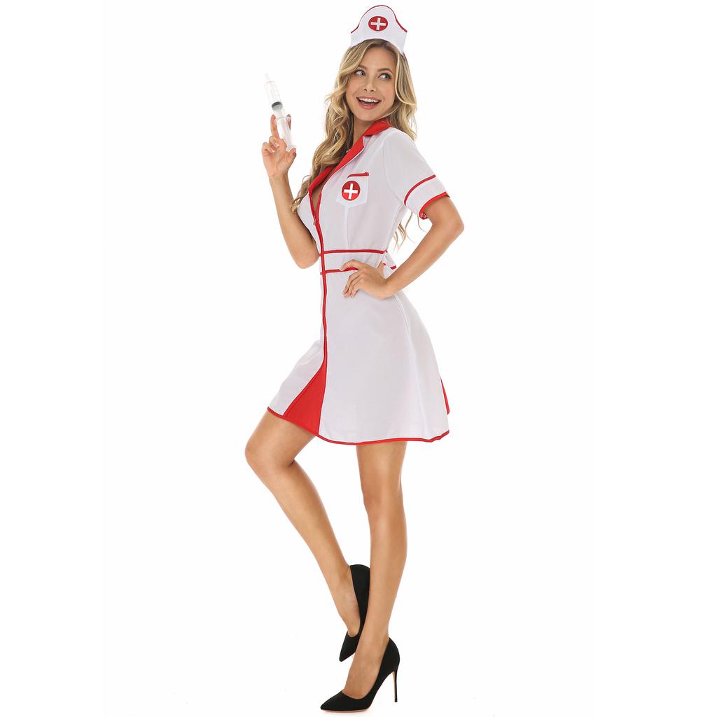 Female Nurse Costumes Cos Uniforms, Stage Costumes, Halloween Nurse Costumes, Party Uniforms