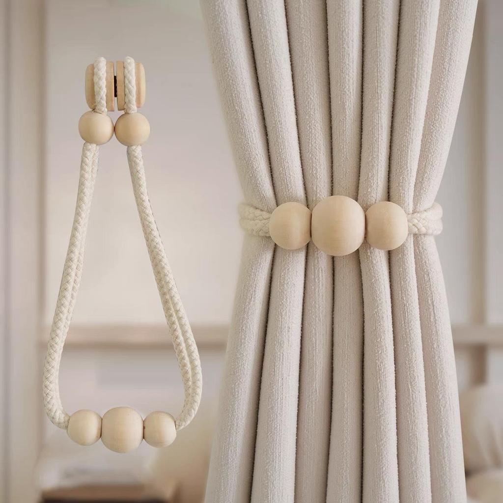 Nordic Magnetic Curtain Tiebacks with Tassel - Simple Cross-Border Decoration Rope