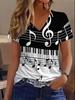 Women's Summer V-Neck Short Sleeve T-Shirt
