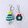 Handcrafted Santa Claus Crochet Keychain & Christmas Tree Decoration