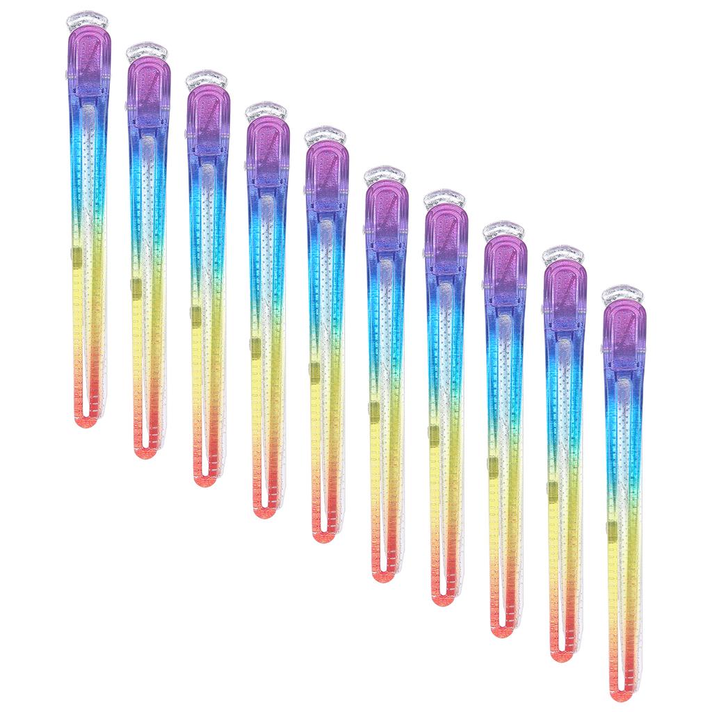 10pcs Professional Duckbill Hair Clip Portable Hair Salon Sectioning Clips Styling Tool