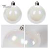 12/24/36Pcs 4CM Christmas Iridescent Ball Clear Shatterproof Reusable DIY Holiday Decoration Xmas Tree Hanging Ball Ornament Pendant Party Festival