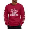 Men's And Women's Casual Christmas Printed Long-sleeved, Fleece Thick And Warm Round-neck Sweatshirts