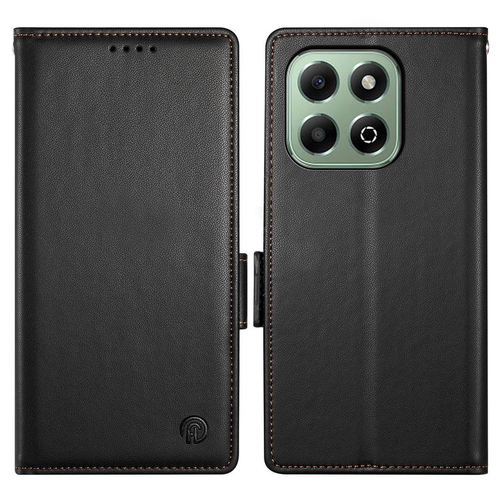 DF-010 For Honor X6b 4G Stand Case PU Leather Wallet Phone Cover