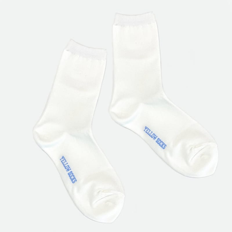 YELLOWSOCKS COSY SOCKS WHITE