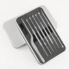 Stainless Steel Ear Pick Set 8PCS Ear Cleaner Kit Spiral Spring Earwax Remover Tweezers Ear Cleaning Tool