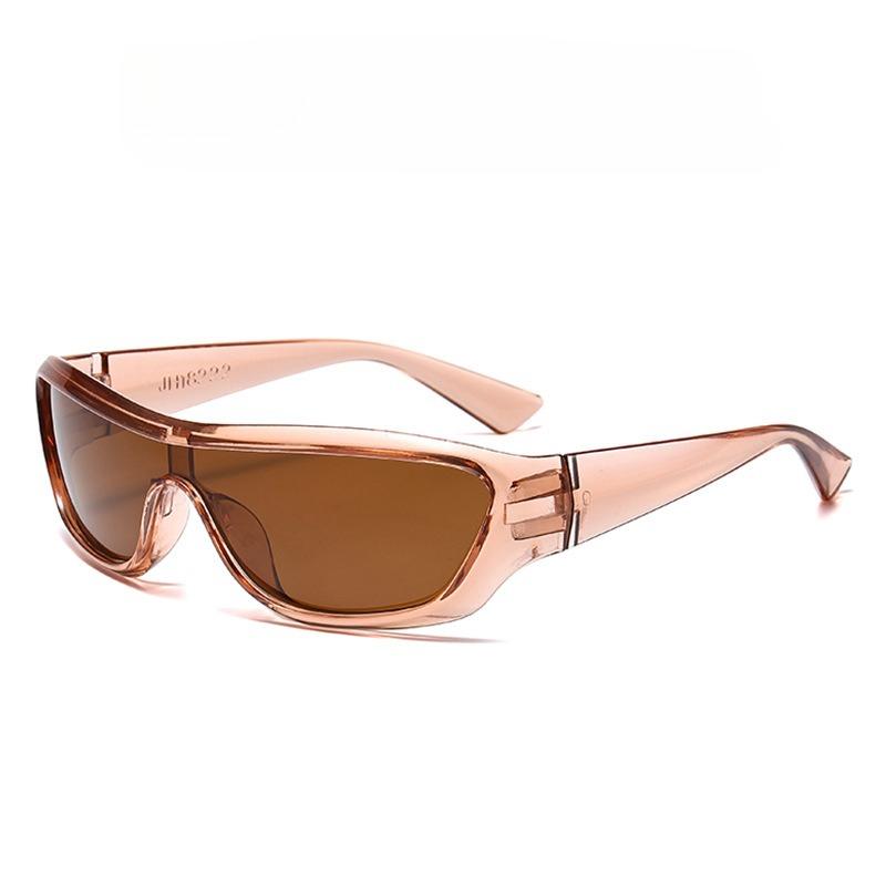 

Y2K Unisex Square Small Frame Wrap-Around Sunglasses UV400 Protection Fashion Eyewear for Daily Wear as pictures