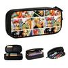 Anime One Piece  Pencil Case for Boys Girls Large Storage Japanese Manga  Pen Box Bag School Accessories