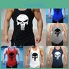 Trendy Loose Fit Muscle Training Vest For Men Casual Polyester Sleeveless Shirt