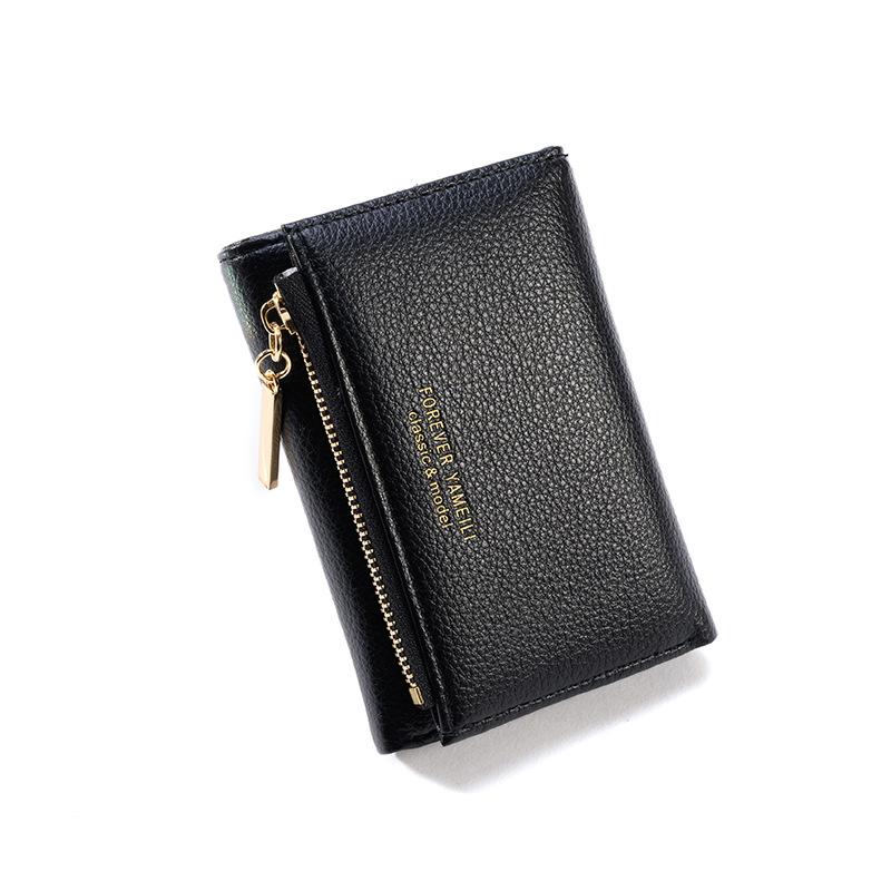 Simple Women's Wallet Short Leather Clutch Purse Female Money Clip High Quality Card Holder