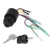 Boat Ignition Key Switch Assembly for Mercury Outboard Remote Control Box 87 17009A5