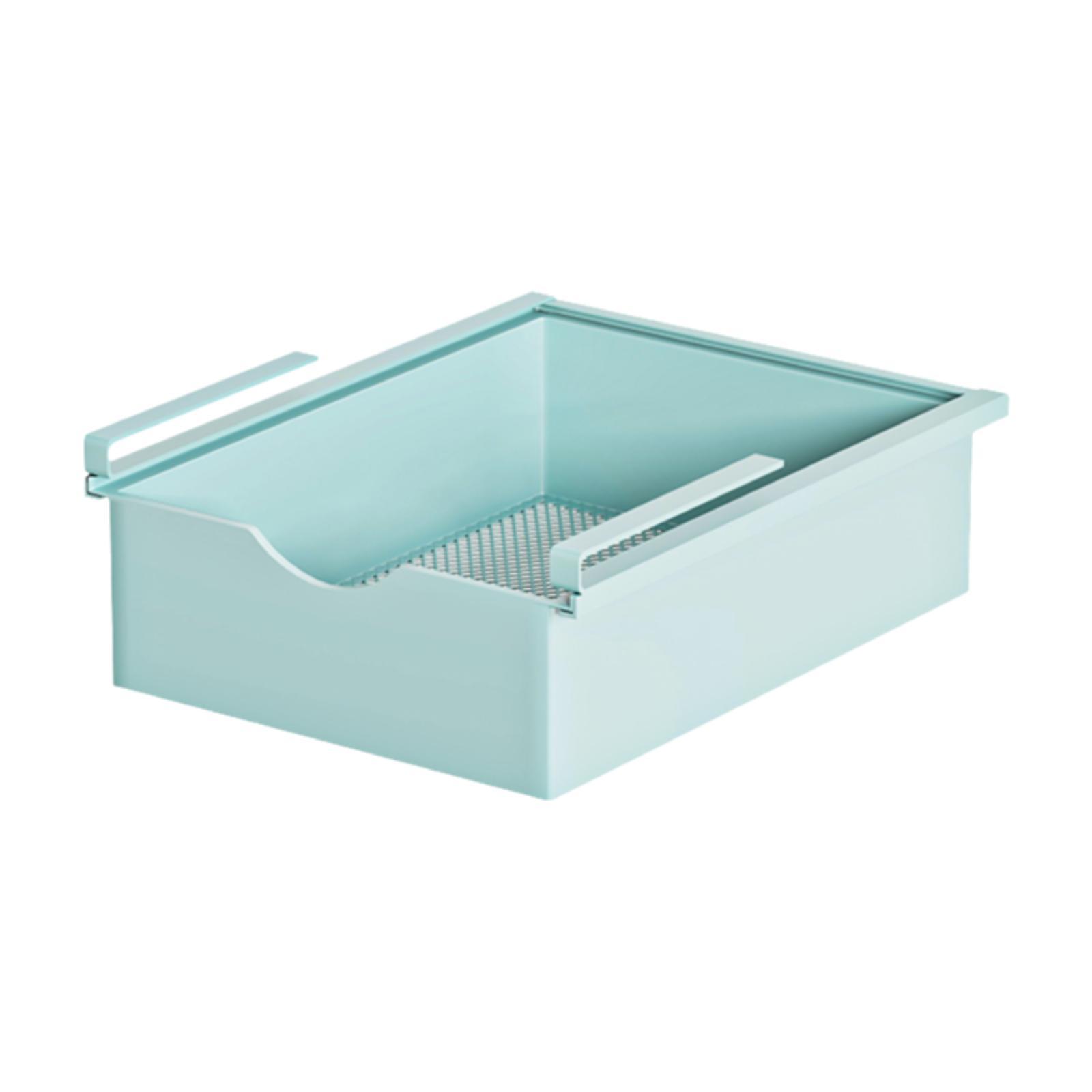 

under Shelf Basket under Cabinet Organizer Attaches to Shelf Stable Underwear Organizer Drawer Hanging Holder for Dorm Pantry синий
