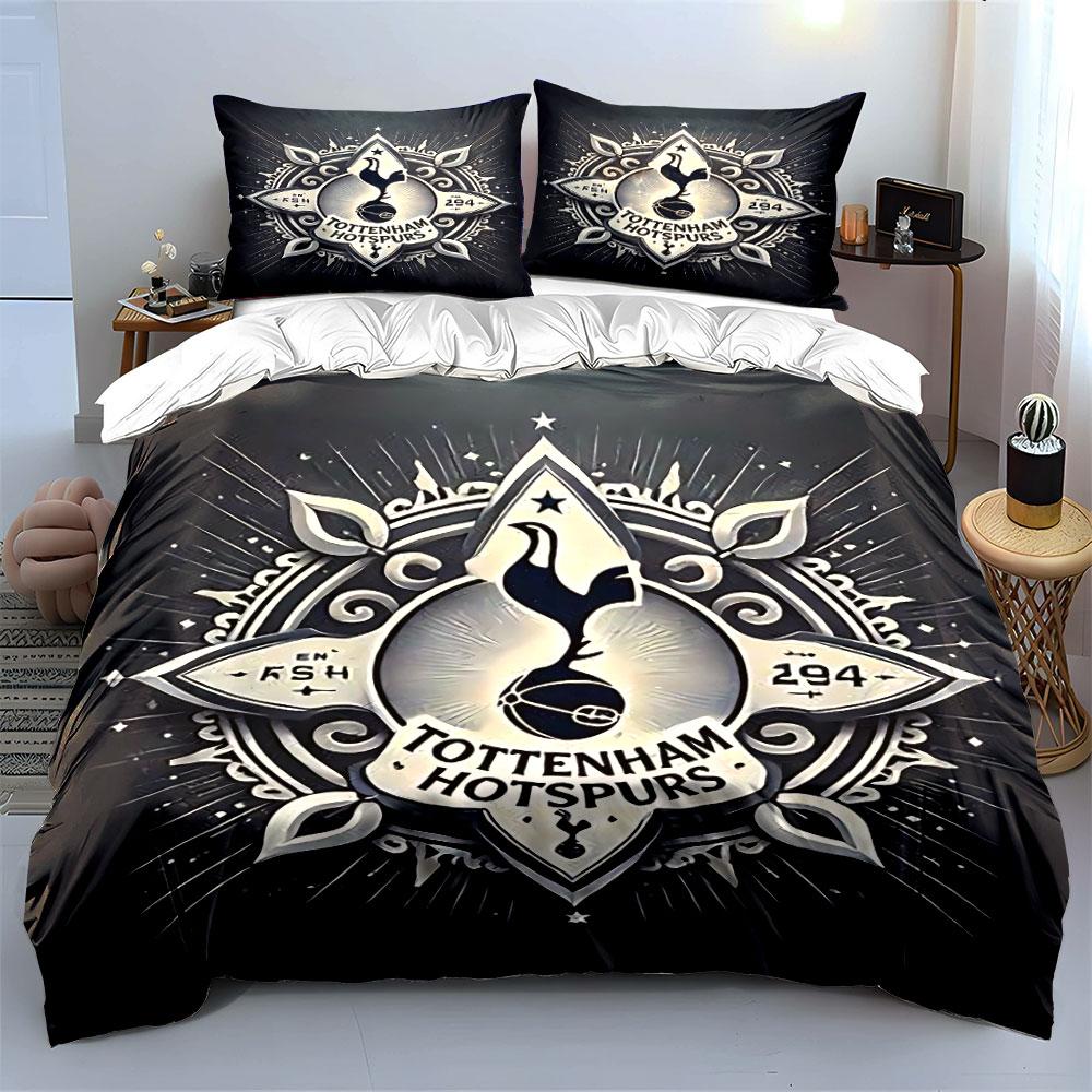 "Tottenham Hotspur Bedding Set" Bedding Duvet Cover Set Duvet Cover Pillowcases (1 * Duvet Cover 2 * Pillowcases, Without Duvet Insert)