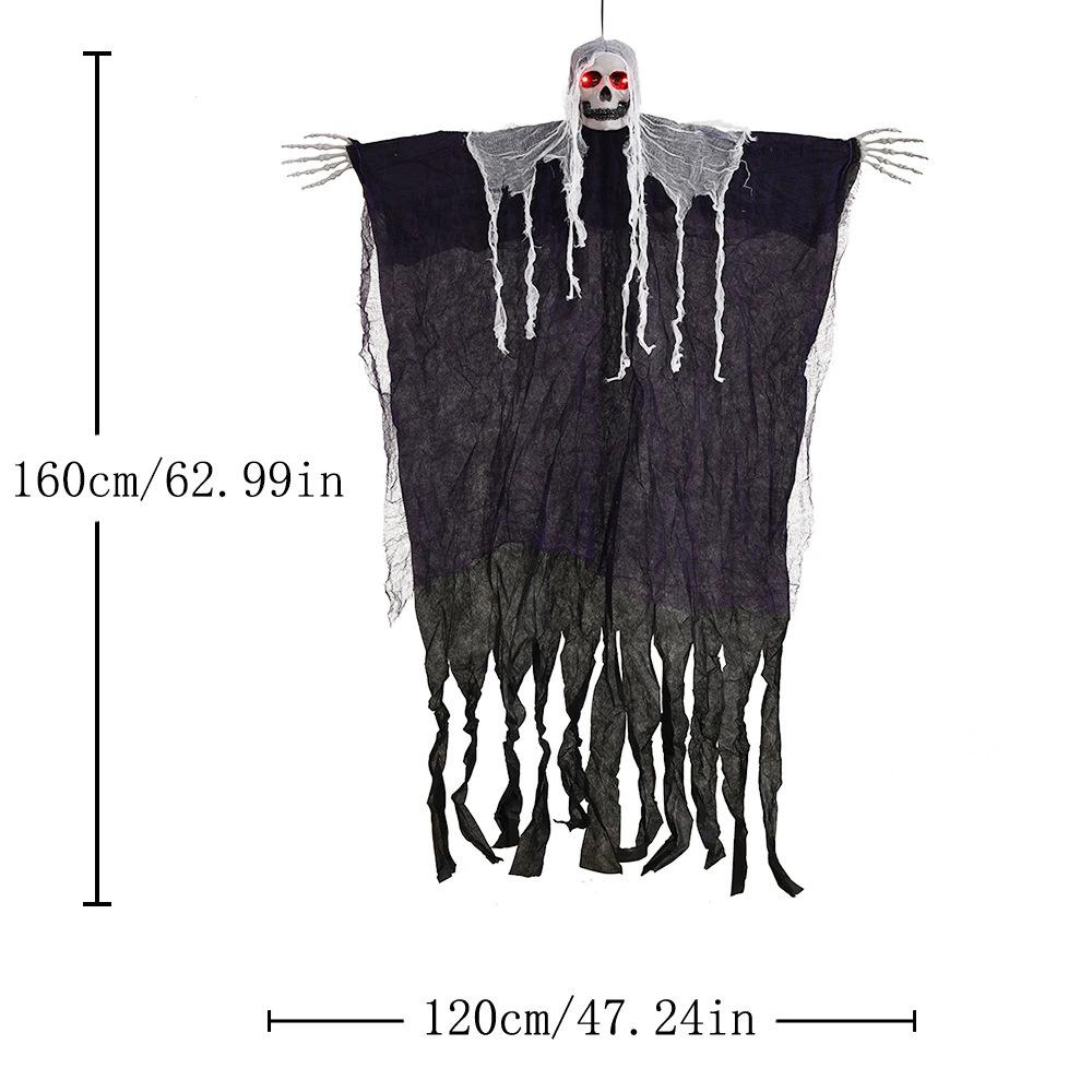 Halloween Hanging Skeleton Ghost Gauze Ornament for Outdoor Decoration