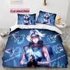 Gaming Valorant Bedding Set Single Twin Full Queen King Size Bed Set Aldult Kid Bedroom Duvetcover Sets 3D Print Anime 039