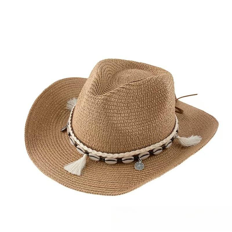 1pc Summer Beach Hats for Women,Sun Hat Minority Style Bohemia Outdoor Wide Brim Sun Hats Holiday Beach Breathable Visor Caps