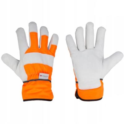 Protective Gloves 9.5 Inches Insulated Cowhide Thinsulate Winter