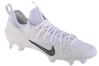 Huarache 9 Elite Low Lax FG, Mens White Football Cleats