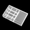 1Pcs Universal Aa Battery Storage Box Transparent Plastic Battery And 4-In-1 Charging Cable Organizer Case