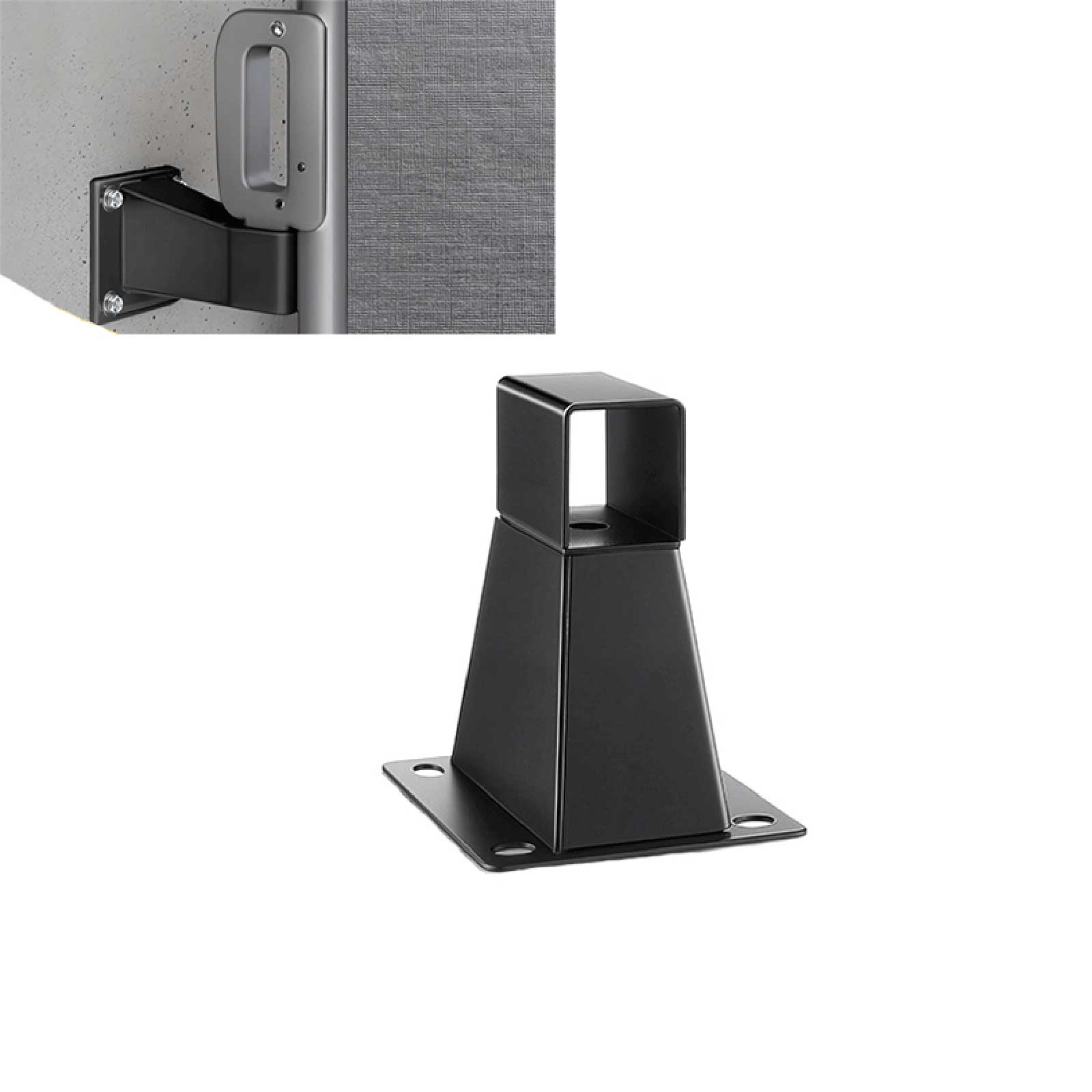 

Awning Wall Mounted Support with Screws Expansion Metal Support Replace Parts for Awning Outdoor Patio Canopy Sha чёрный