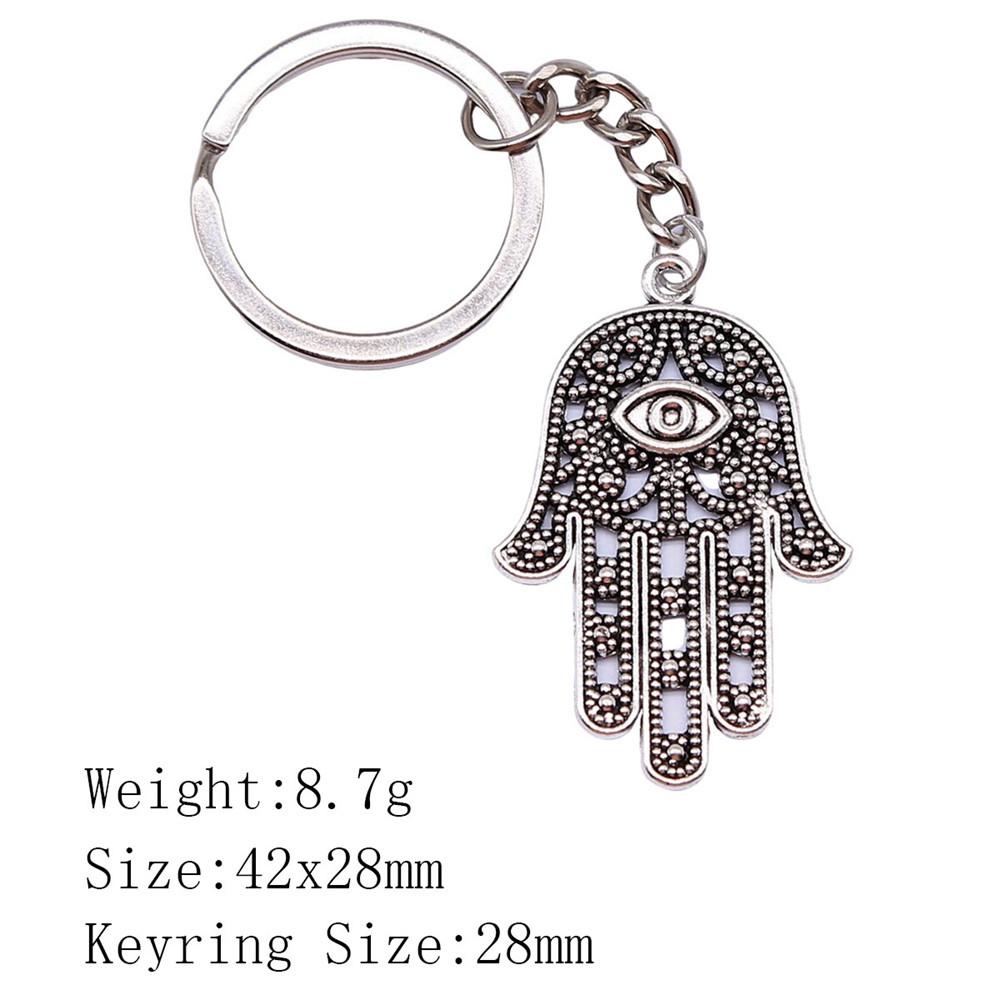 Back To School Bag Keyring Hamsa Hand Eye Of Horus Key Ring Ornaments For Home Cool Keychain