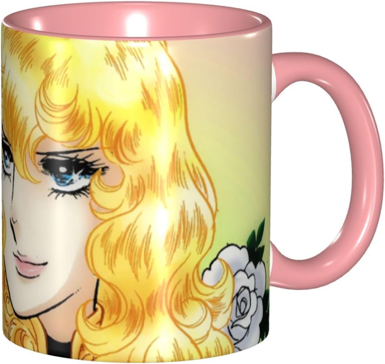 Кружка Роза Версаля, Кофейная чашка, Термоизолированная, Стильная, Керамическая молочная чашка, 330 мл