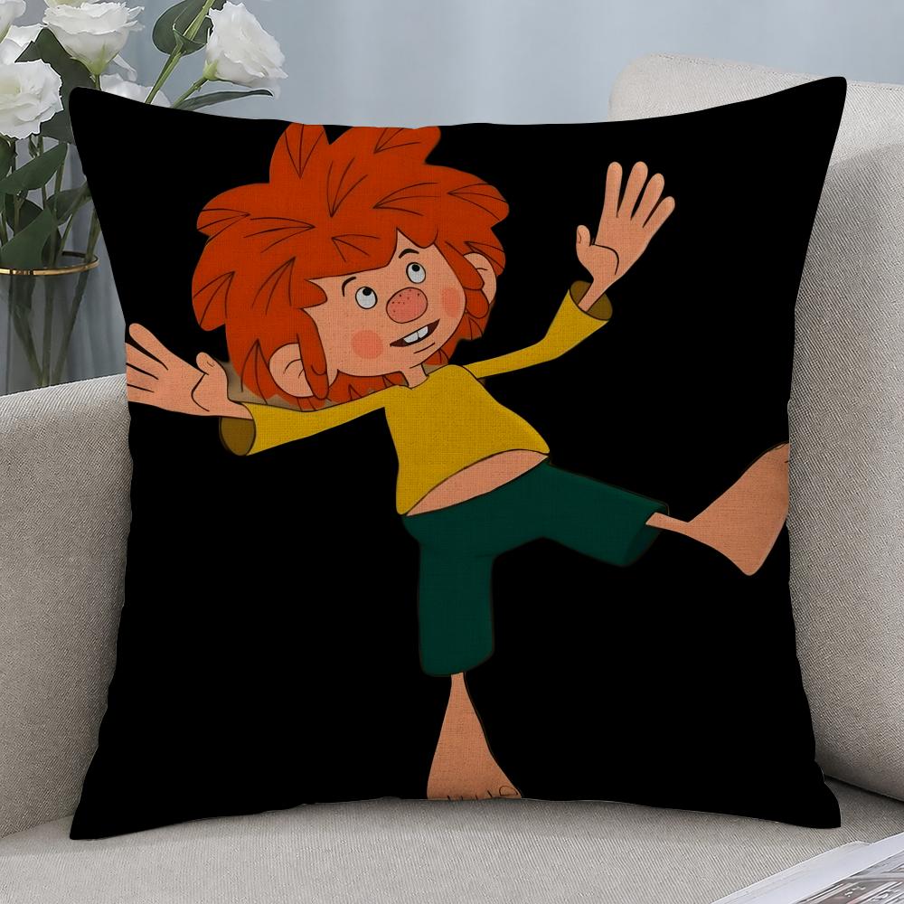 TV seriál Meister Eder und Sein Pumuckl Povlak na polštář Povlaky na polštáře Přírodní len Prodyšný Dekorace pohovky ložnice Povlak na polštář