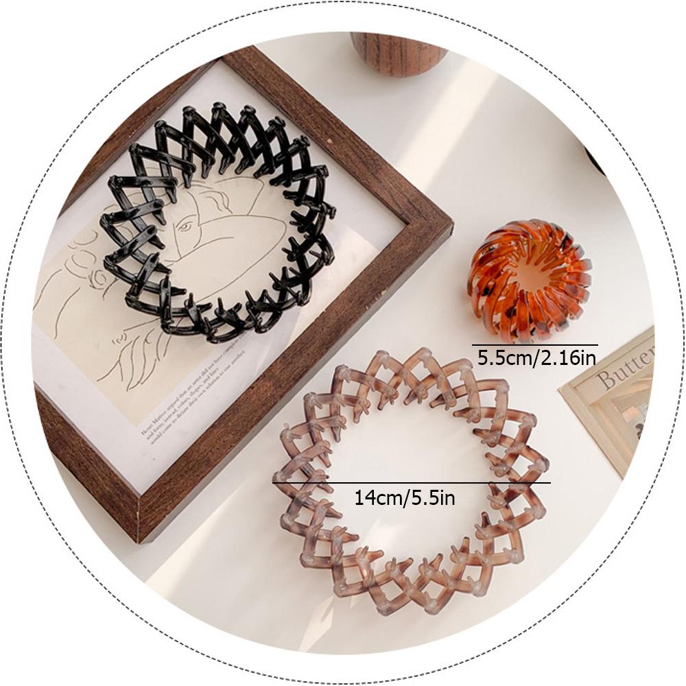 Vintage Bird Nest Expanding Girls Headwear Tail Hair Bun Holder HairPins Clips Claw