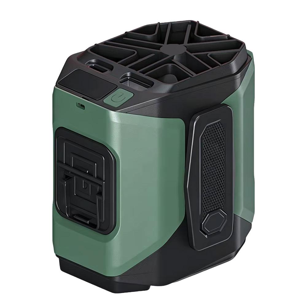 10000mAh Waist Fan Wearable Waist Fan 5-Speed Lightweight 40H Outdoor Hands-Free Cooling Work Site Travel Ooutdoor Long-Distance