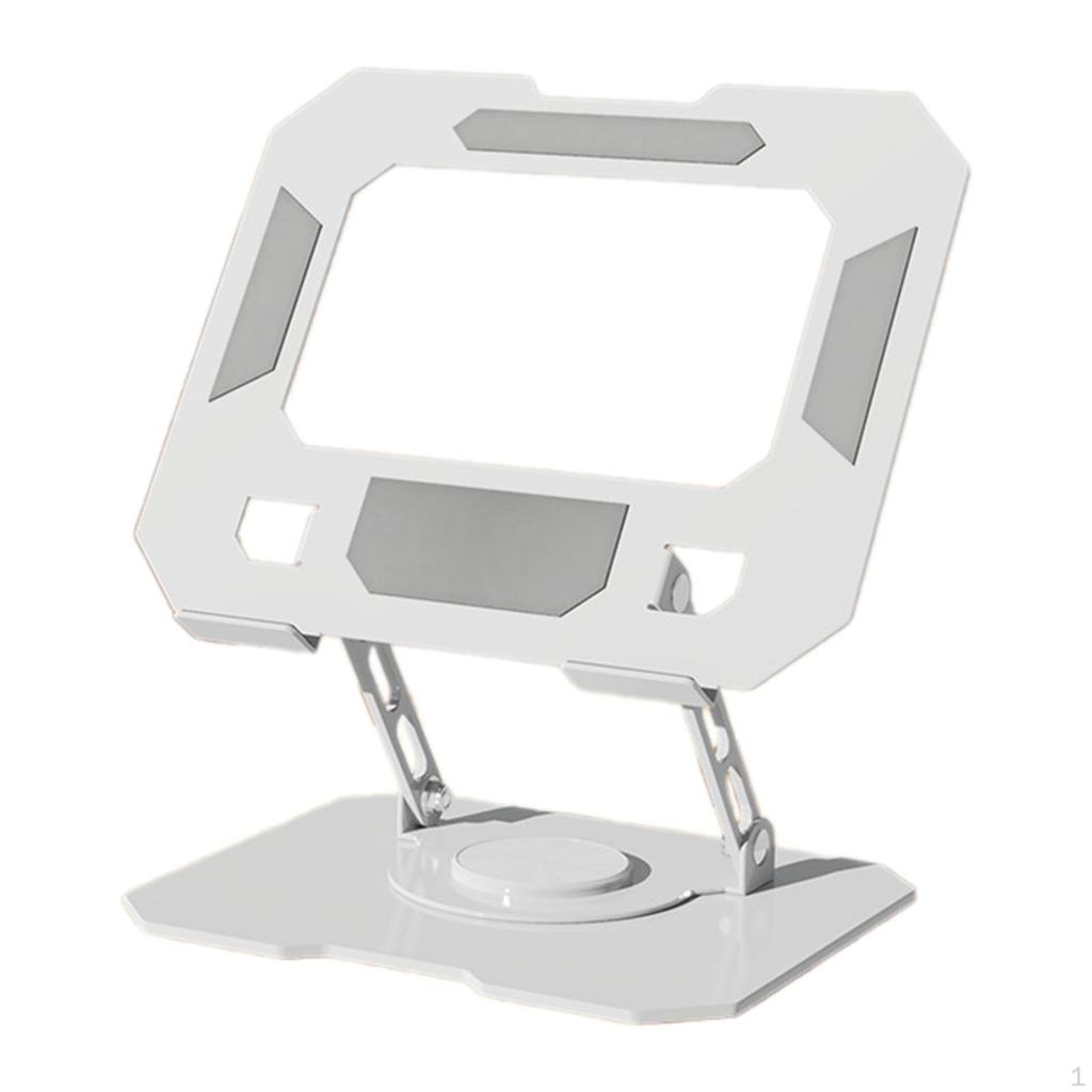 Adjustable Laptop Holder Notebook Desk Mount Easy to Carry & Store Ventilated Riser Rotation