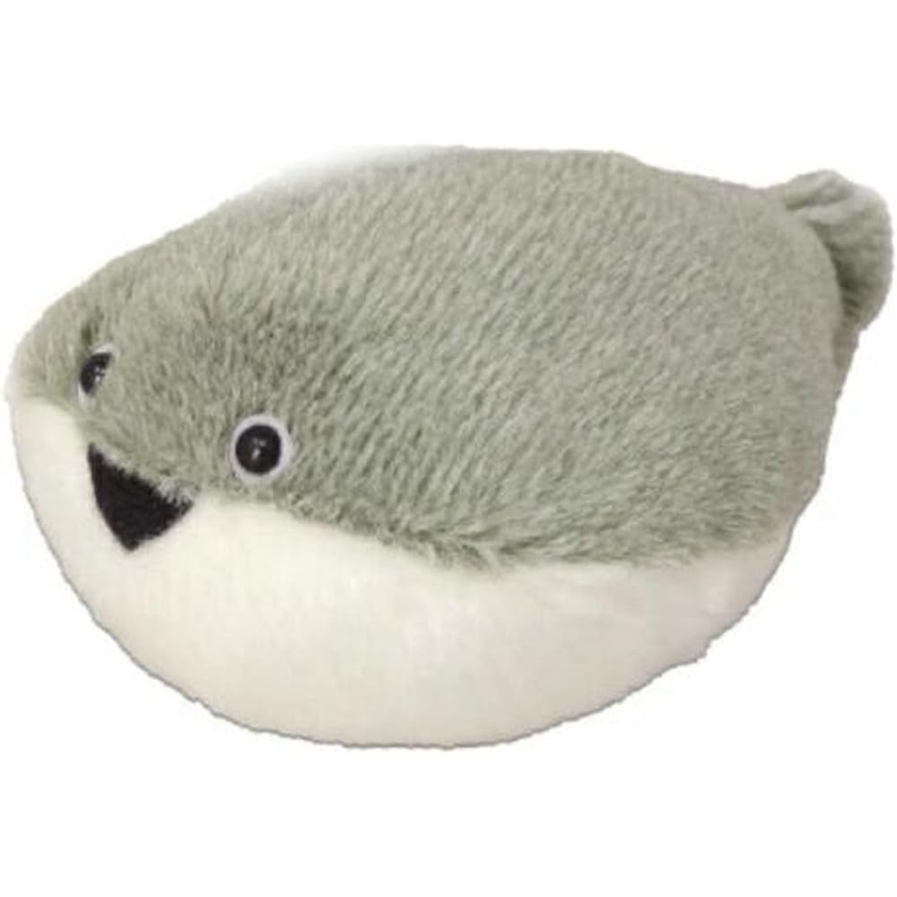 Naitou Design Pochamaru Series Plush Toy Gray 13cm Long Soft Stuffed Animal
