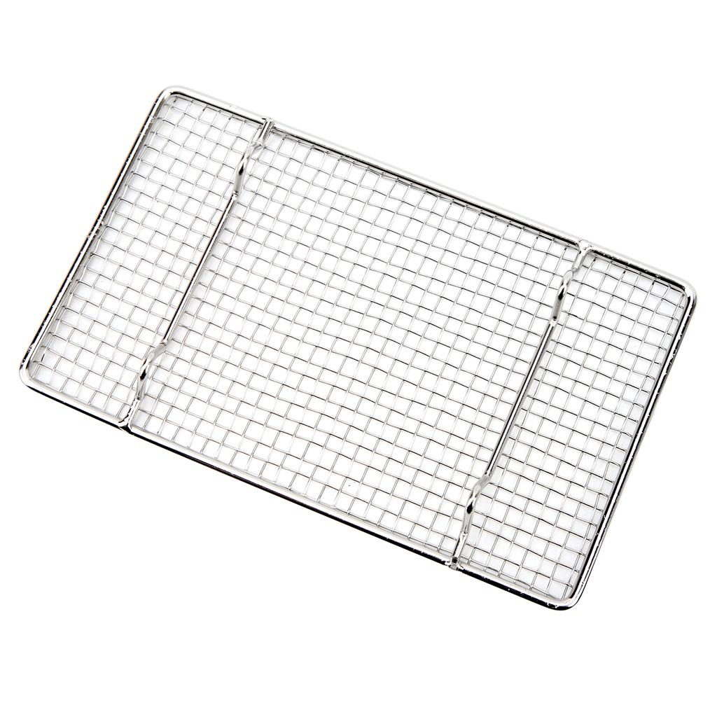 Grill Grate Dishwasher Safe Rectangular Rust Proof Stainless Steel Grill Mesh Rack for Barbecue