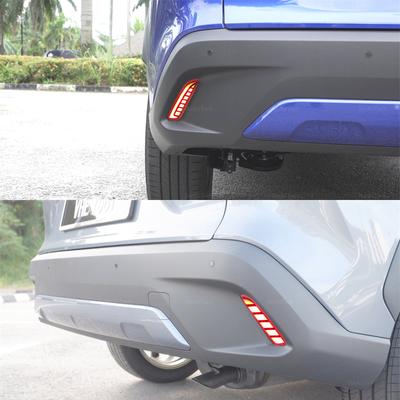 Luz Refletora Dinâmica de Seta LED para Carro Luz de Nevoeiro Traseira Luz do Para-choque Traseiro Luz de Freio Para Toyota Corolla Cross