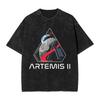 Men Womens Tshirt Artemis Ii 2026 Rocket Launch Mission To The Moon Artemis 2 Washed T Shirts Harajuku  Beach Tee Shirt