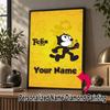 Custom Name Felix the Cat 5D Diamond Painting Personalized Full Drill Diamond Art Kit Gift