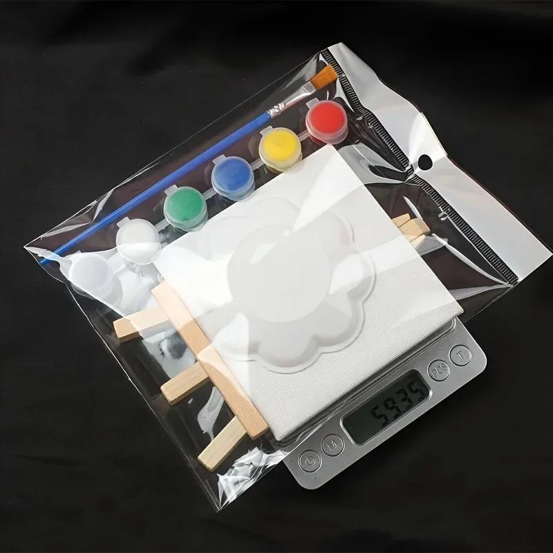 1/2/3pcs DIY Painting Set - Wooden Easel Frame, Acrylic Paints, Brushes & Blank Canvas Panel, Ideal for Oil & Acrylic Painting