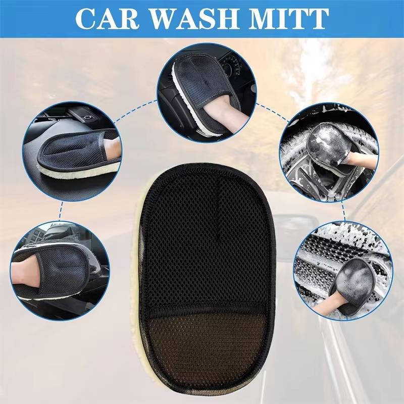 Car Wash Glove Wool Soft Bristled Cleaning Brush Tools For Opel Mokka C Corsa D Zafira A Astra Insignia Adam Vectra H G J Antara