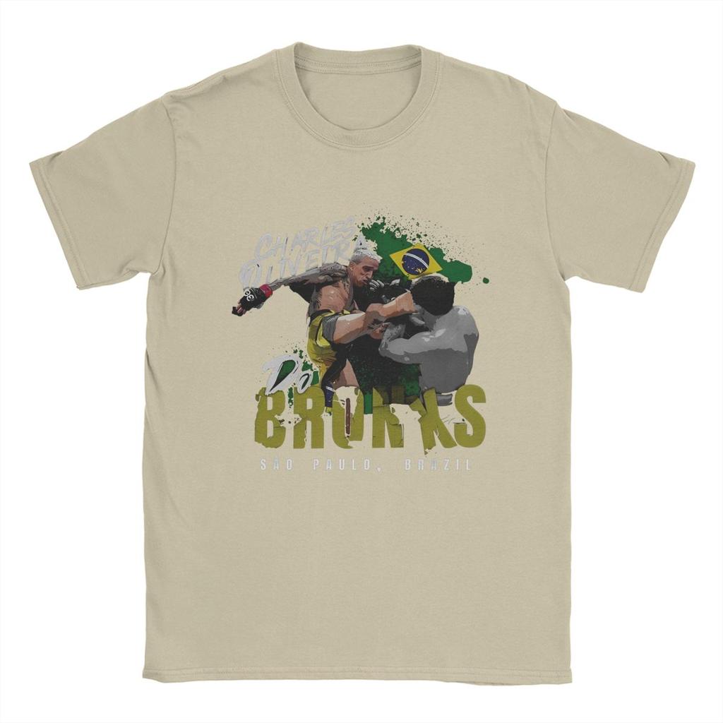 Charles Oliveira Do Bronxs Brazil Boxer T Shirt Merchandise Men Women's Pure Cotton Creative T-shirt Short Sleeve Clothes Summer