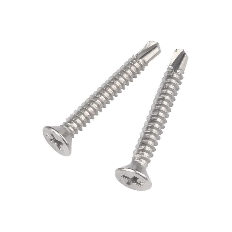 GUWANJI 410 Stainless Steel Phillips Flat Head Self-Drilling Screw