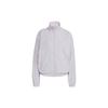 adidas Originals Premium Essentials Nylon Monocolore Logo Ricamato Giacca con Zip Singola Fila Giacca da Donna Argento IC5307