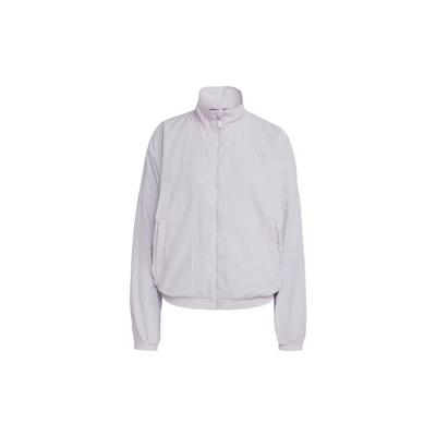 Originals Premium Essentials Nylon Monocolore Logo Ricamato Giacca con Zip Singola Fila Giacca da Donna Argento IC5307