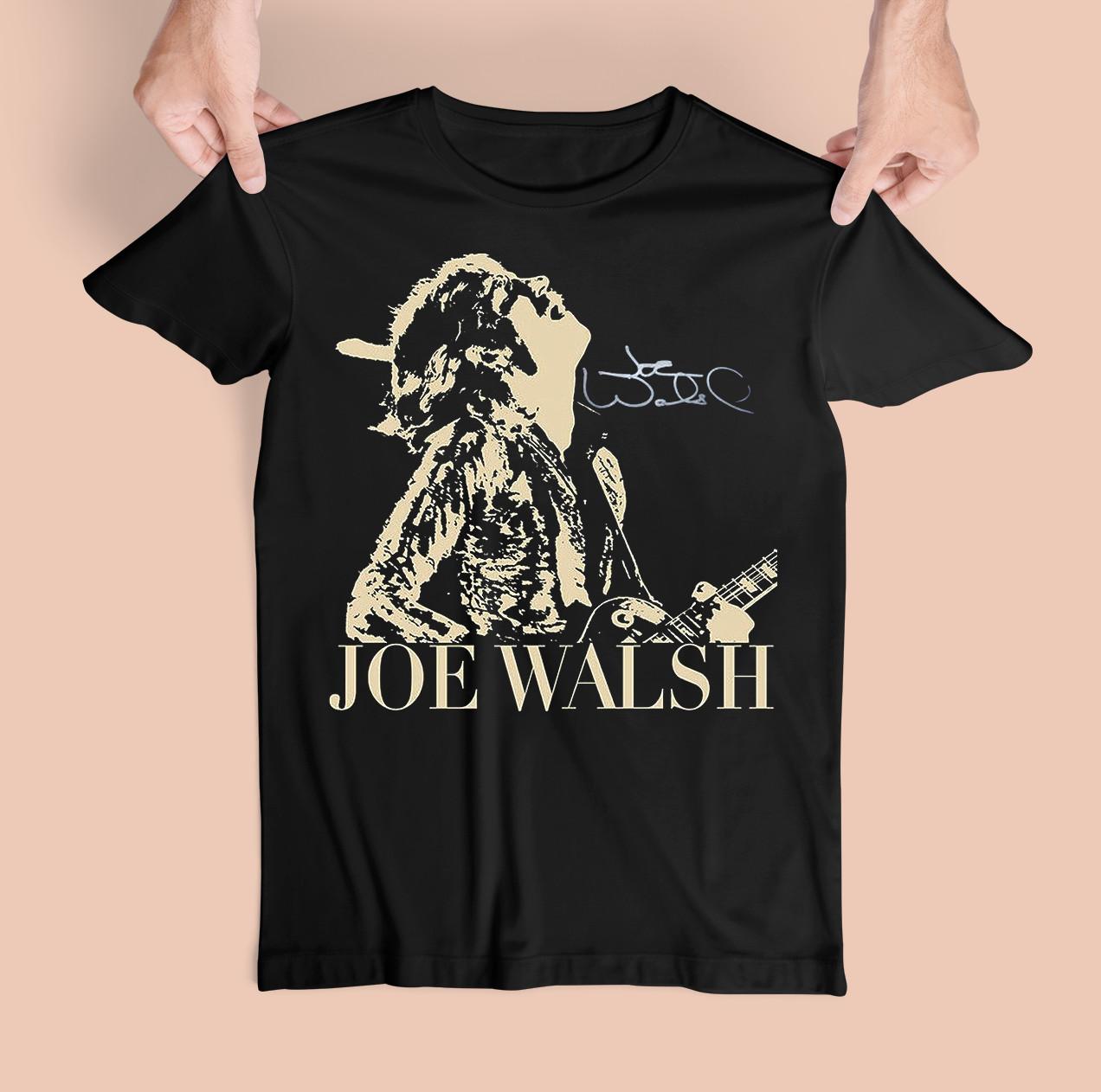 Vintage Joe Walsh In Music Concert Tour Cotton Black Unisex All Size Shirt CM753 Unisex T-Shirt L