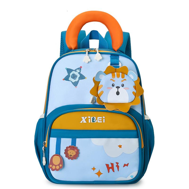 Cartoon-Kinderrucksack für Vorschulkinder aus atmungsaktivem Nylon mit gepolsterten Trägern für den Schulgebrauch