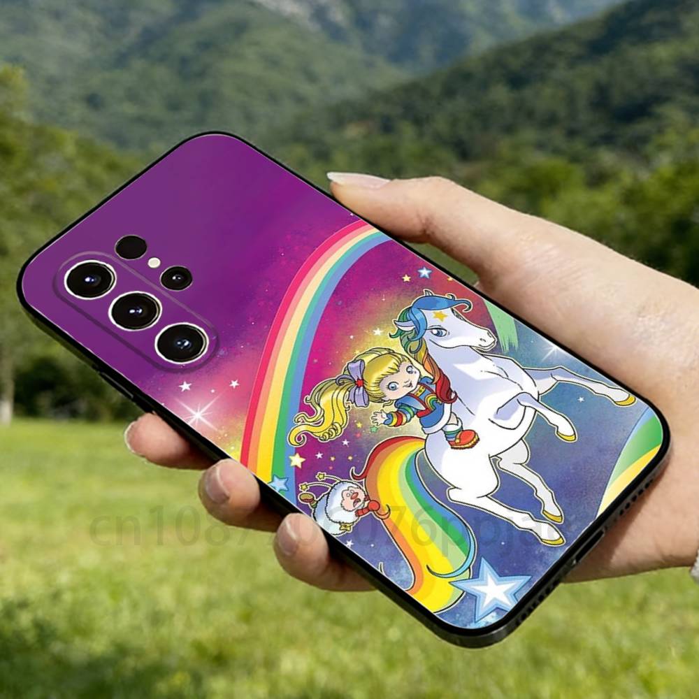 

Cartoon R-Rainbow Brite Phone case For Samsung Galaxy A53,51,72,73,31,30,42 Soft Silicone Black Cover SamsungA12