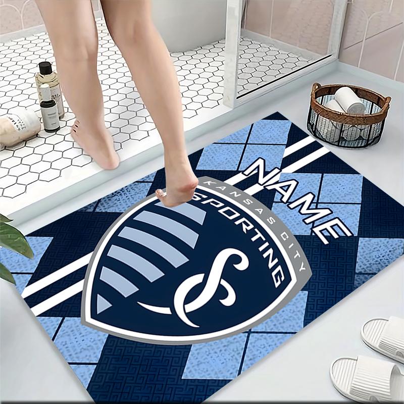 Custom Name Manchester City Crest Carpet Rug Customizable Soft Washable Anti-Slip Home Living Room Sofa Mats Personalized Rug. 0909237