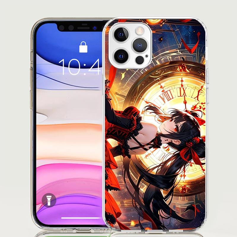 Date A Live Tokisaki Kurumi Phone Case For iPhone 17 Air 16 15 Plus 11 14 Pro Max 13 Mini 12 7 8 + SE Pattern Art Customized Cov